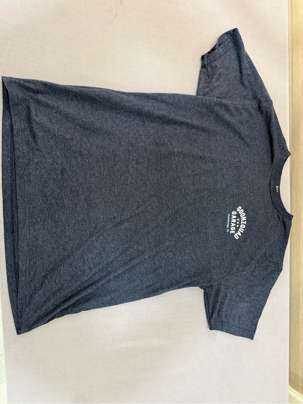 Next Level Apparel Men's Blue Goonzquad Garage Graphic Logo Crew Tee L